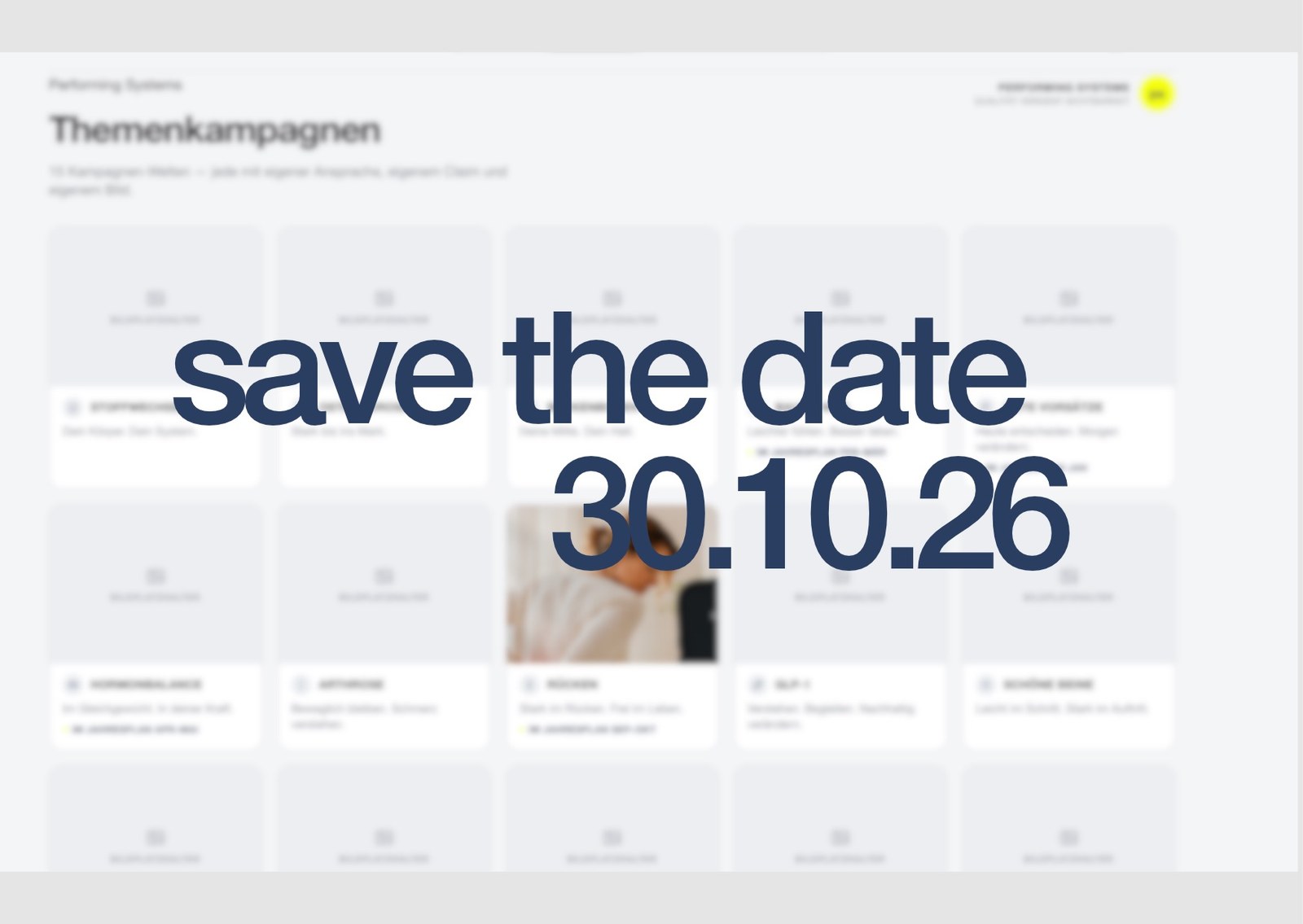 Save the date: Webinar von Performing Systems am 30.10.2026